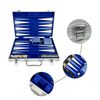 Premium Aluminum - Case Backgammon Set with Faux Suede Lining