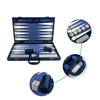 Premium Croc - Patterned PU Leather Backgammon Set
