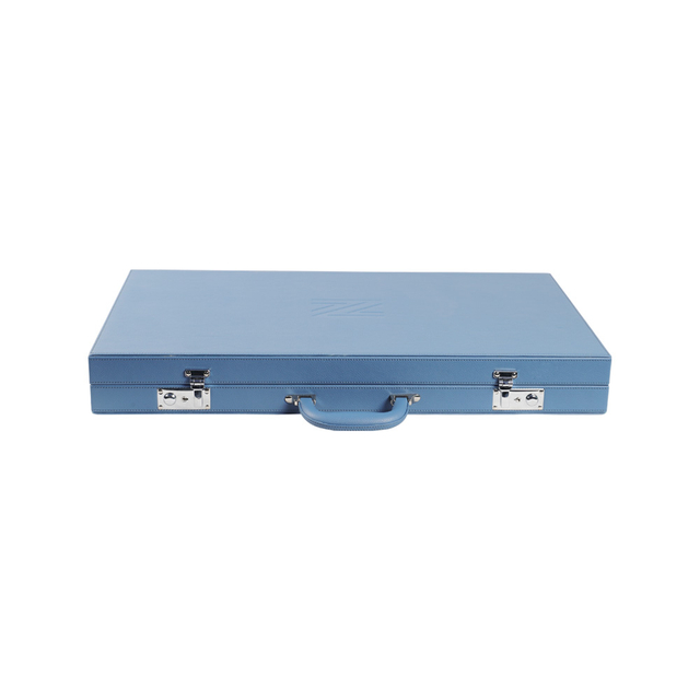 Premium Large - Size Backgammon Set in PU Leather Case
