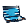 Tartan - Patterned PU Leather & Wool Backgammon Set