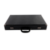 Stylish PU Leather Backgammon Set with Metal Checkers