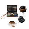 Dual - Tone PU Leather Travel Backgammon Set