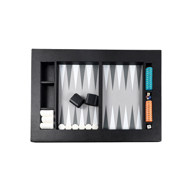 Premium PU - Leather Backgammon Table Set