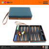 Dual - Tone PU Leather Travel Backgammon Set