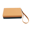 Elegant Two - Tone PU Leather Travel Backgammon Set