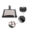Sleek PU Leather Roll - Up Backgammon & Chess Set