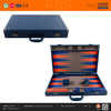 Elegant PU Leather Backgammon Set with Metal Checkers