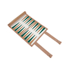 Compact Suede - Wrapped Travel Backgammon Set