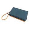 Elegant Two - Tone PU Leather Travel Backgammon Set