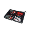 Camouflage PU Leather & Velvet Lined Travel Backgammon Set