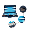Tartan - Patterned PU Leather & Wool Backgammon Set