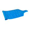 Compact Blue PU Leather Backgammon Roll - up Set