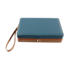 Dual - Tone PU Leather Travel Backgammon Set