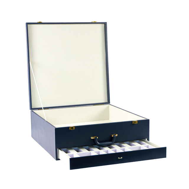 Executive PU - Leather Storage Box with Drawer
