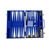 Premium Aluminum - Case Backgammon Set with Faux Suede Lining