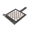 Sleek PU Leather Roll - Up Backgammon & Chess Set