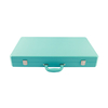 Chic Turquoise PU Leather Backgammon Set