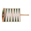 Roll Up PU Leather Travel Backgammon Set