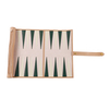 Roll Up PU Leather Travel Backgammon Set