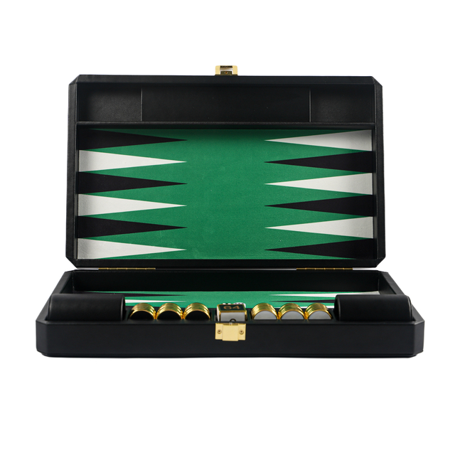 Luxury Backgammon Set Crafted from Recycled Leather