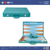 Premium Crocodile Pattern Leather Backgammon Set | Luxury Backgammon Board with Chips & Dice