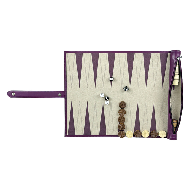 Stitch-Free Roll-Up Backgammon Set