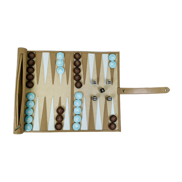 New Style Roll-Up Backgammon Set