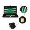 Luxury Backgammon Set Crafted from Recycled Leather
