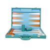 Premium Crocodile Pattern Leather Backgammon Set | Luxury Backgammon Board with Chips & Dice