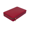 Travel PU Leather Backgammon Set With Zipper Case