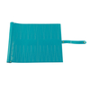 Turquoise PU Roll Up Travel Backgammon Complete Game Kit 